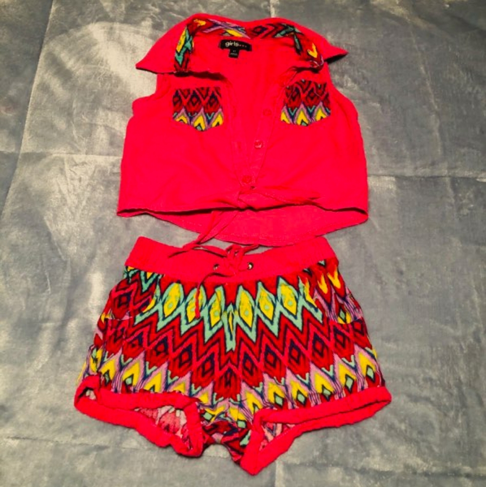 Tribal print 2 piece set